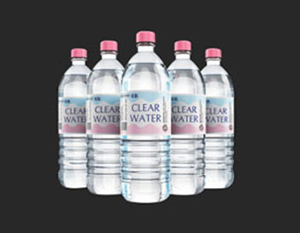 Mineral water bottles